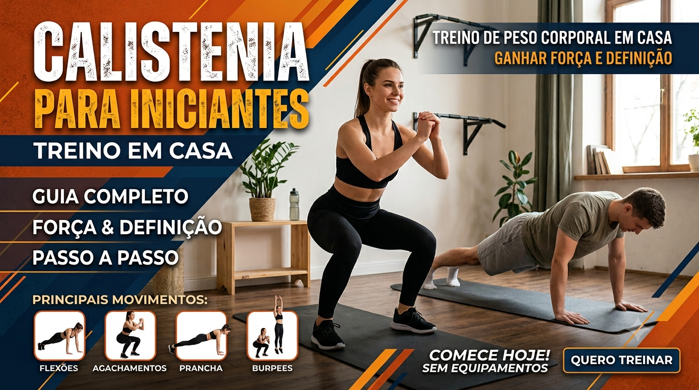 Calistenia para Iniciantes: Treino de Peso Corporal para Ganhar Força em Casa